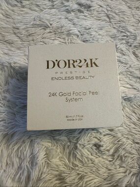 D'OR24K 24K Gold Facial Peel System - White & Gold